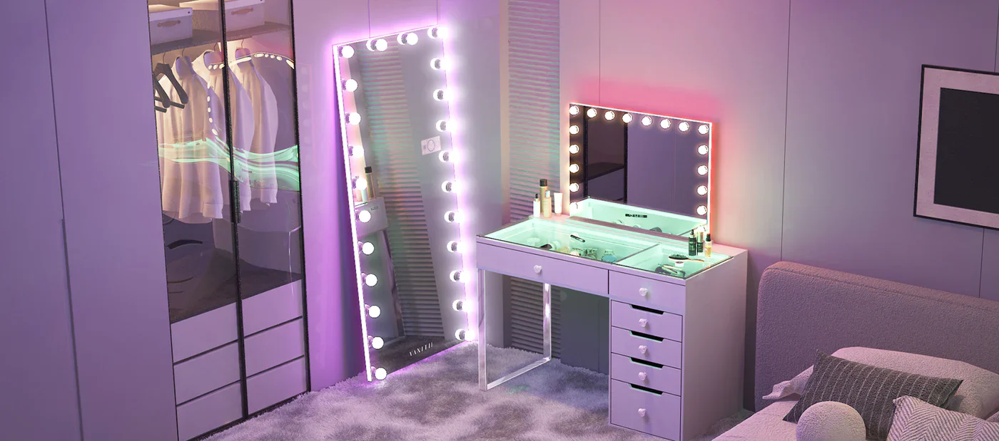 Illuminated Glamour Hub: A Bright and Elegant Centerpiece