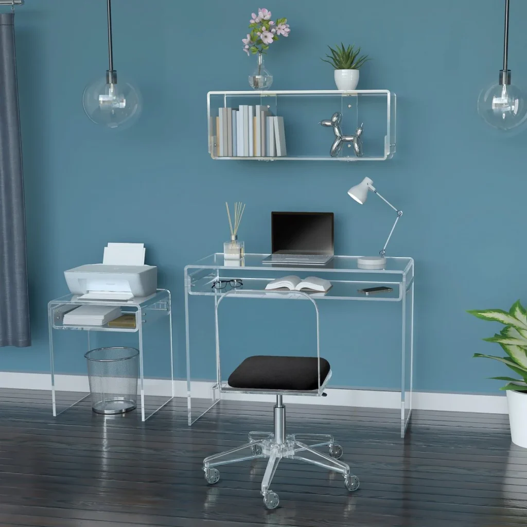 Acrylic or Glass Desk
