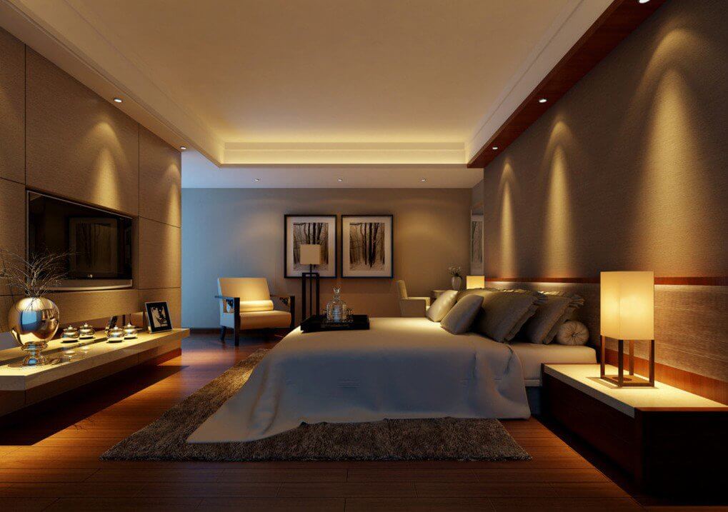 Ambient Lighting with a Vintage Glow bedroom design