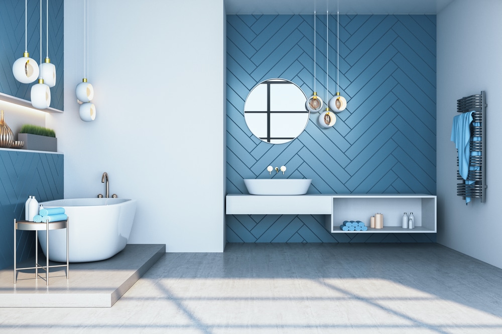 Azure Oasis Bathroom
