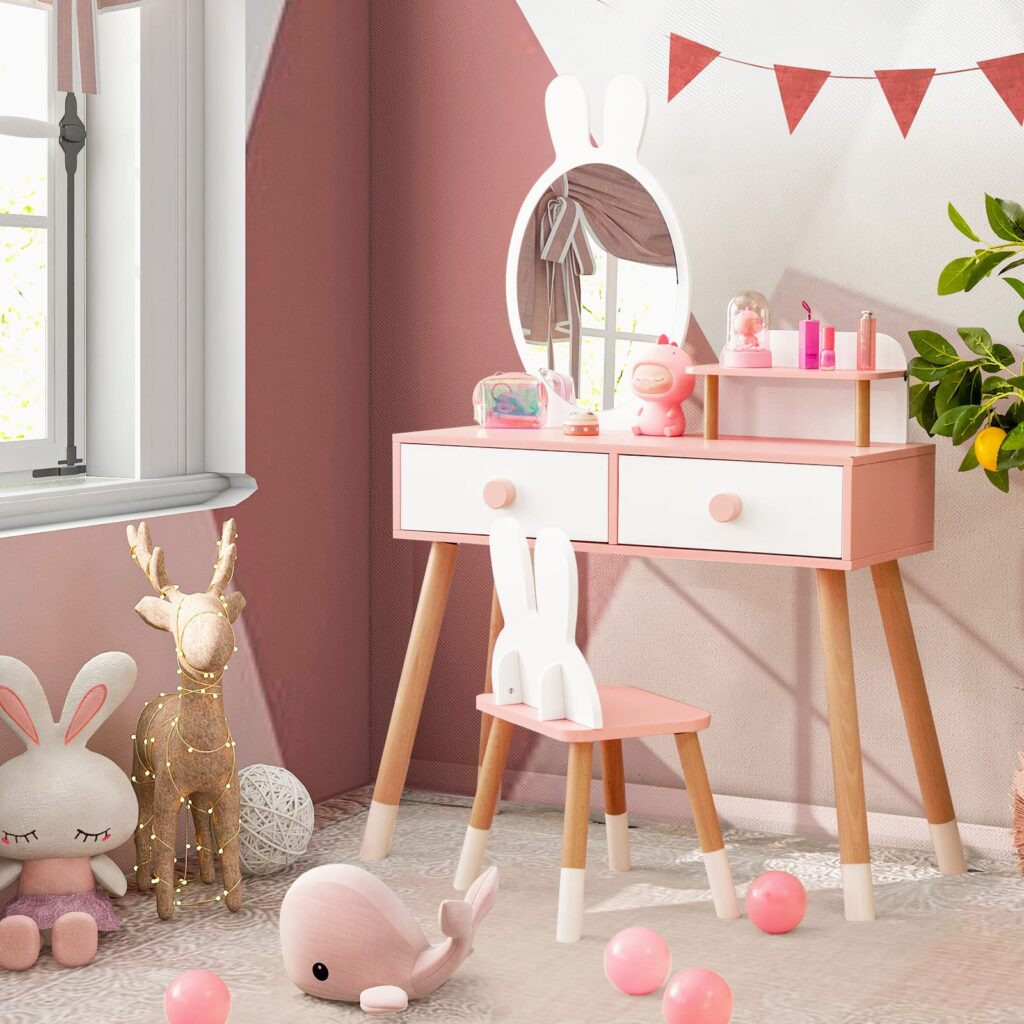 Bunny Bliss Vanity: Playful and Whimsical