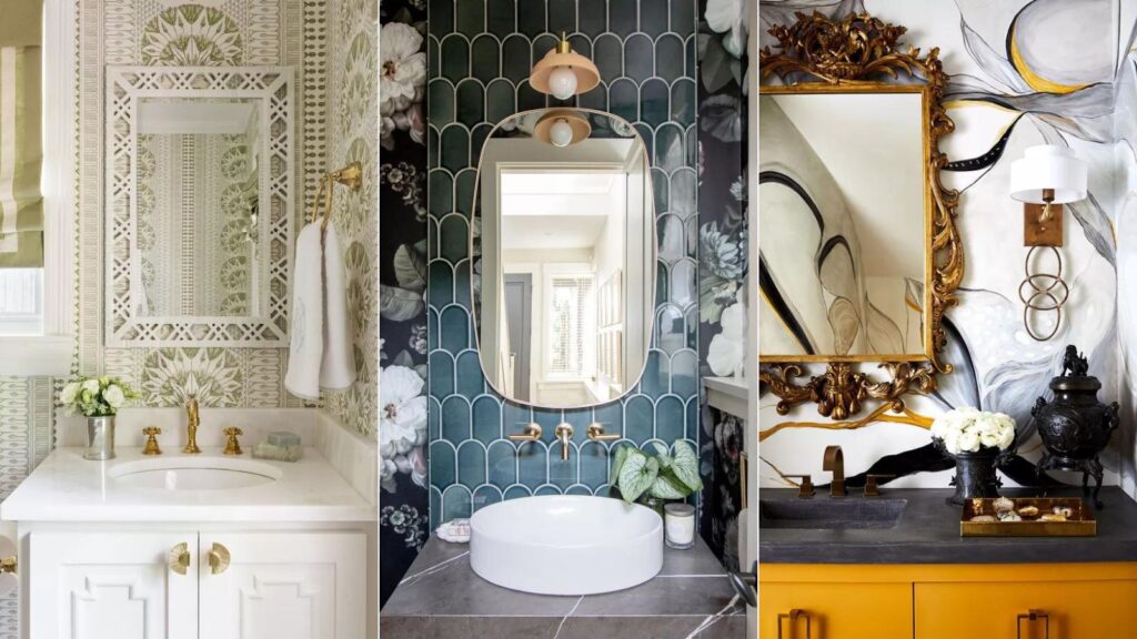 Chic Compact Powder Room