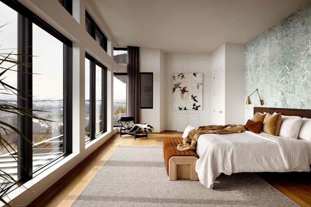 Contemporary Spa Retreat Bedroom: Luxury and Relaxation