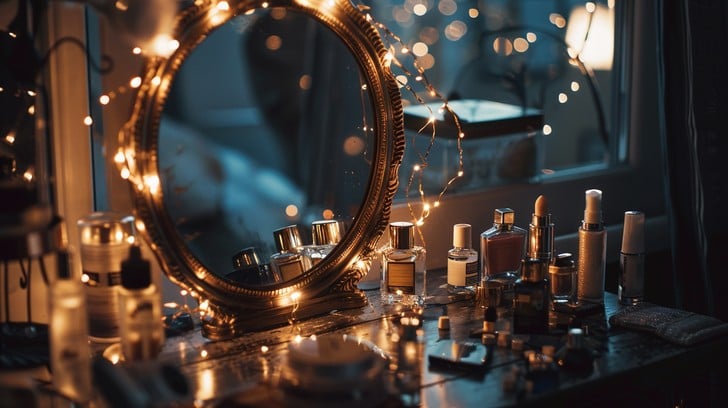 Ethereal Elegance Vanity: Warm and Inviting Glow