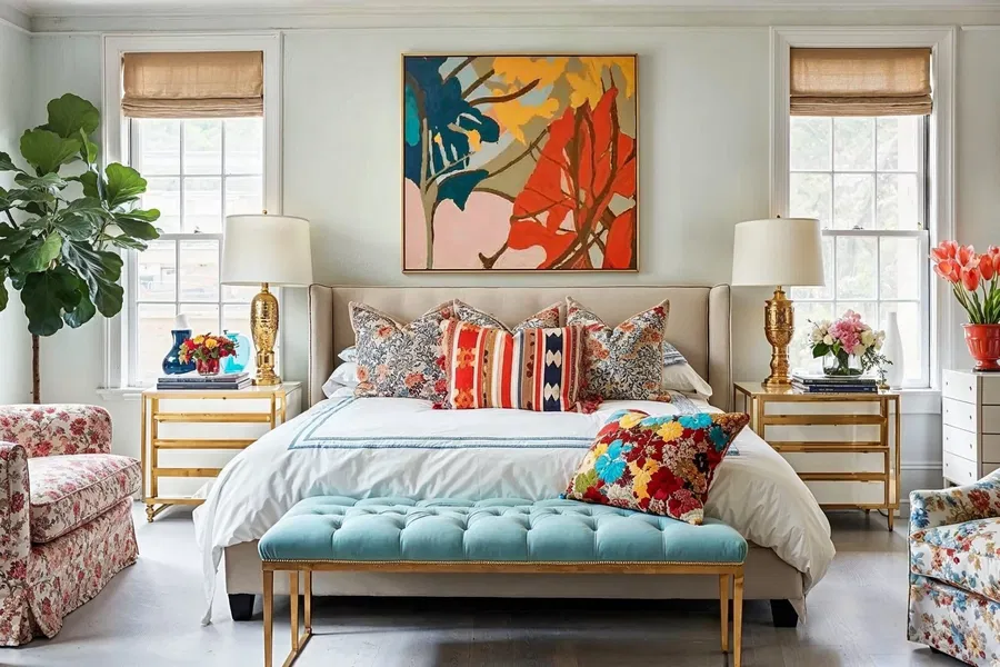 Geometric Patterns and Pops of Color