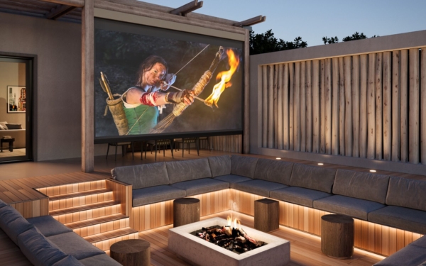 Projector Screen for Movie Nights
