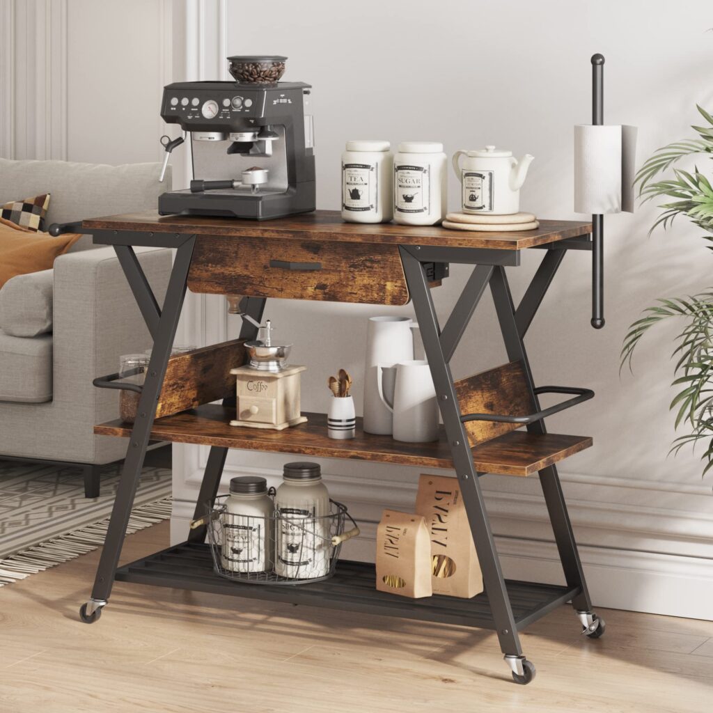 Rolling Coffee Cart