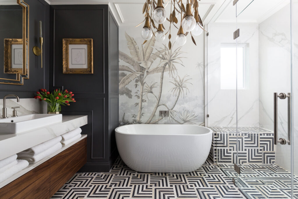 Sculpted Serenity Powder Room