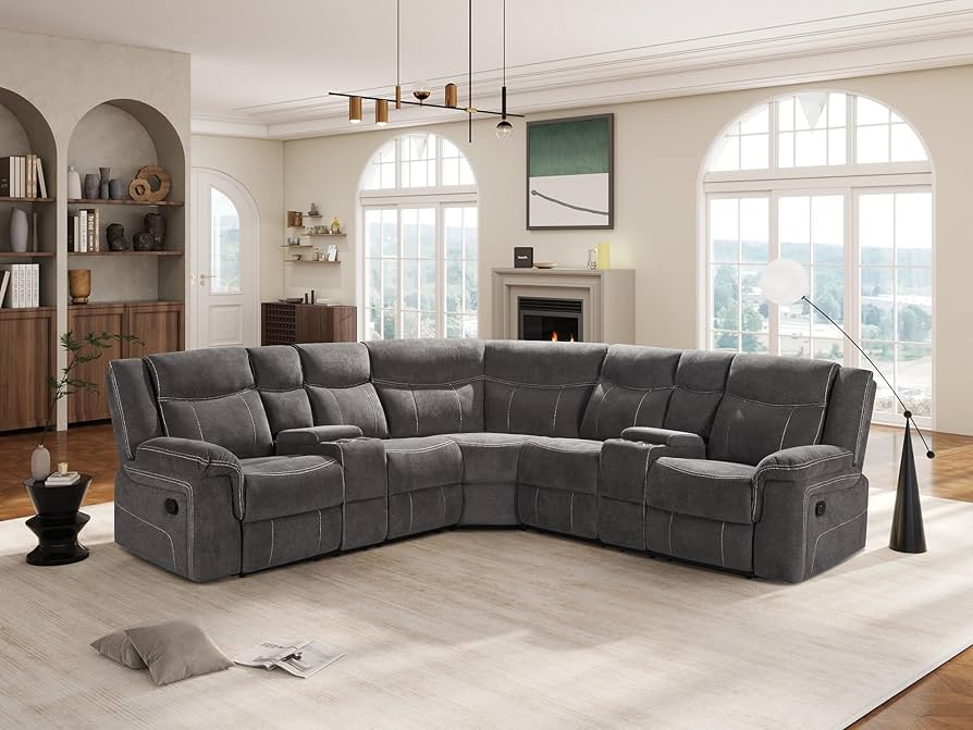 Sectional Sofa and Entertainment Center Comfortable and Practical