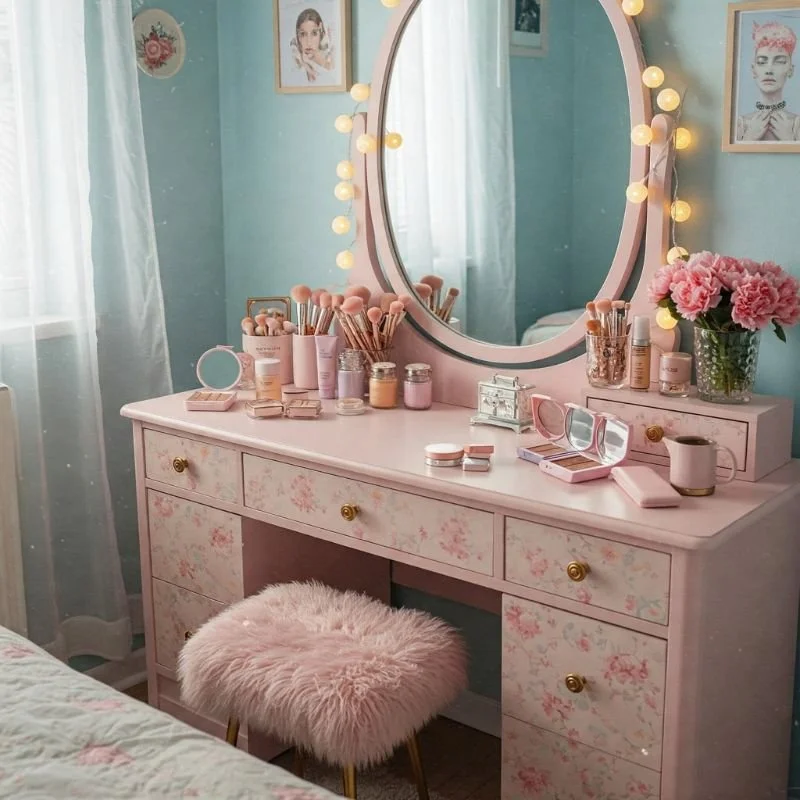  Serene Luxe Dressing Table: Calm and Inviting