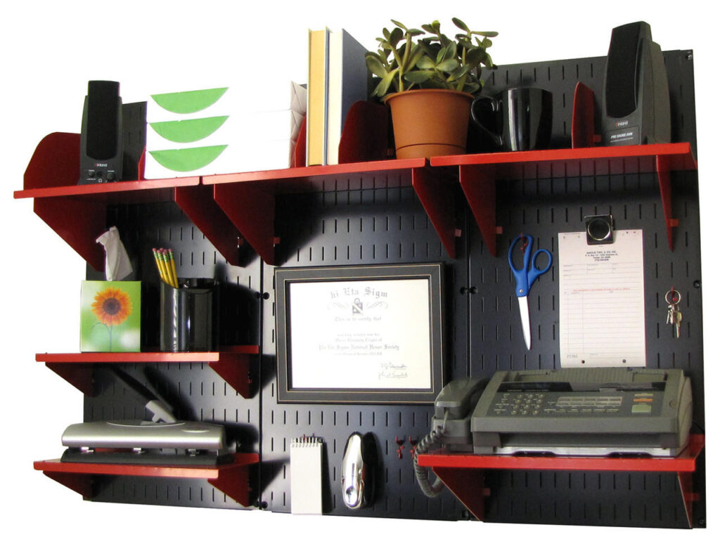 Vertical Pegboard Wall
