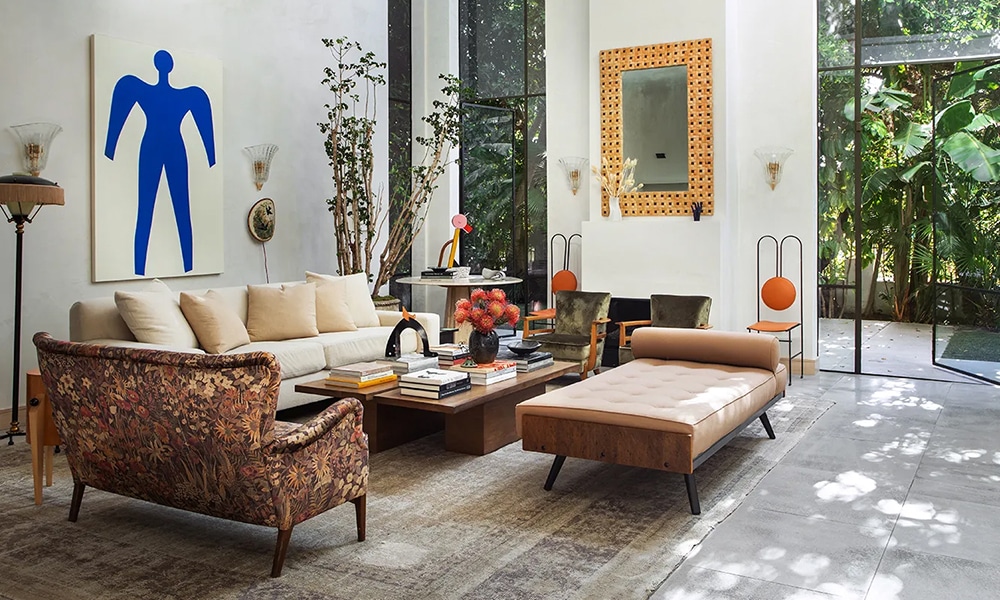 Vintage Rug and Antique Furniture Old-World Charm