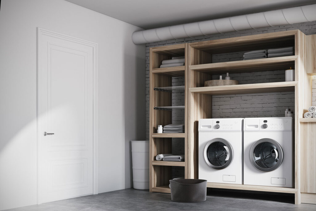 Zen Laundry Nook: A Calm and Functional Space