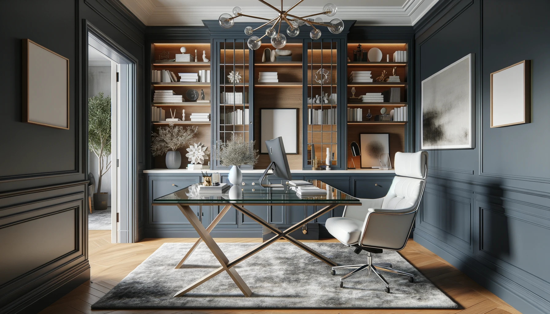 Why Gray Home Office Ideas Work So Well