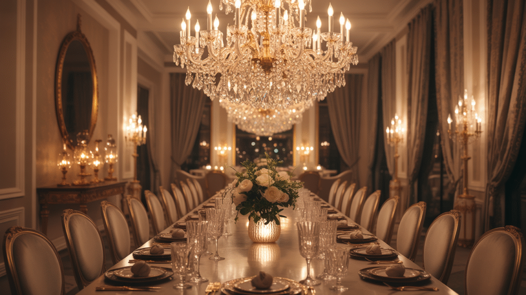 Grand Crystal Chandelier
