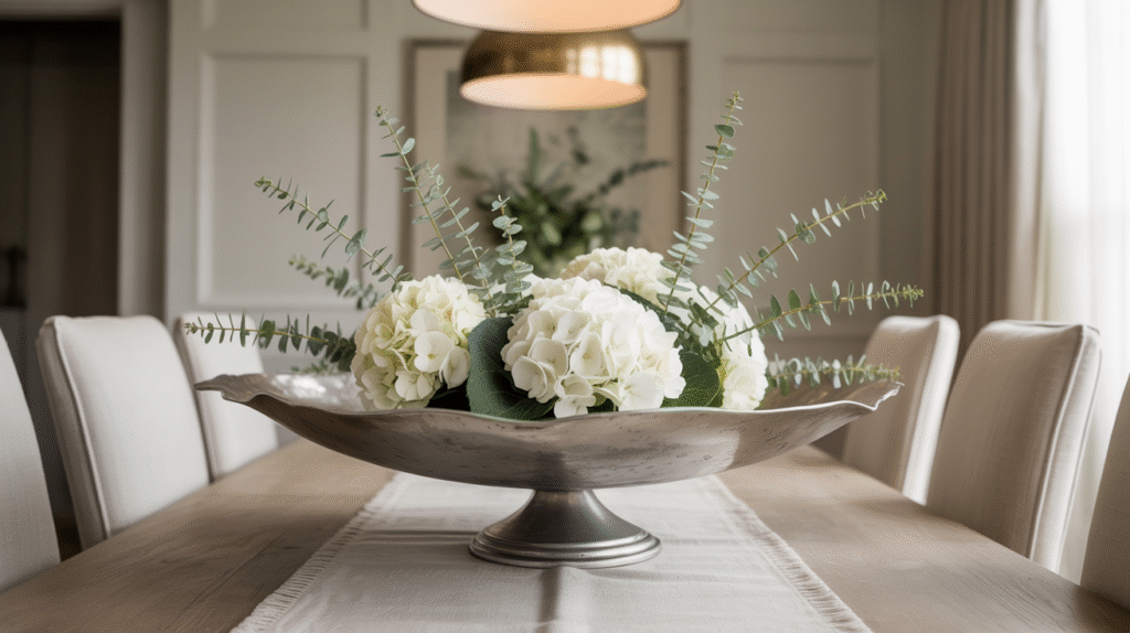 Pewter Table Centerpiece