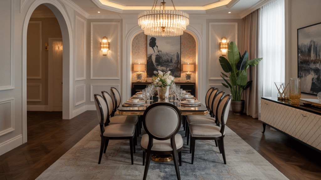 Designer Rugs Under the Table