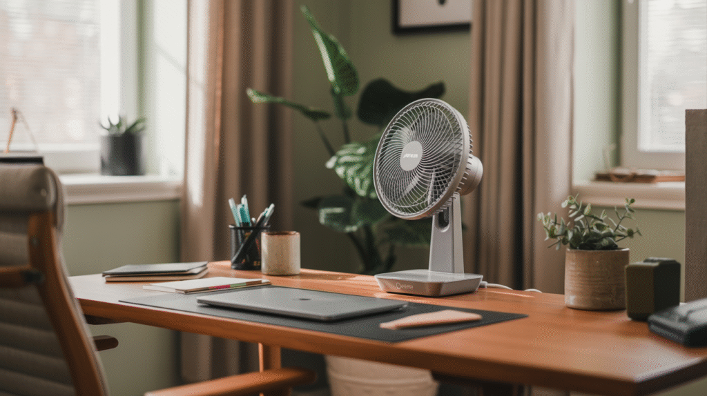 Use an Adjustable Desk Fan