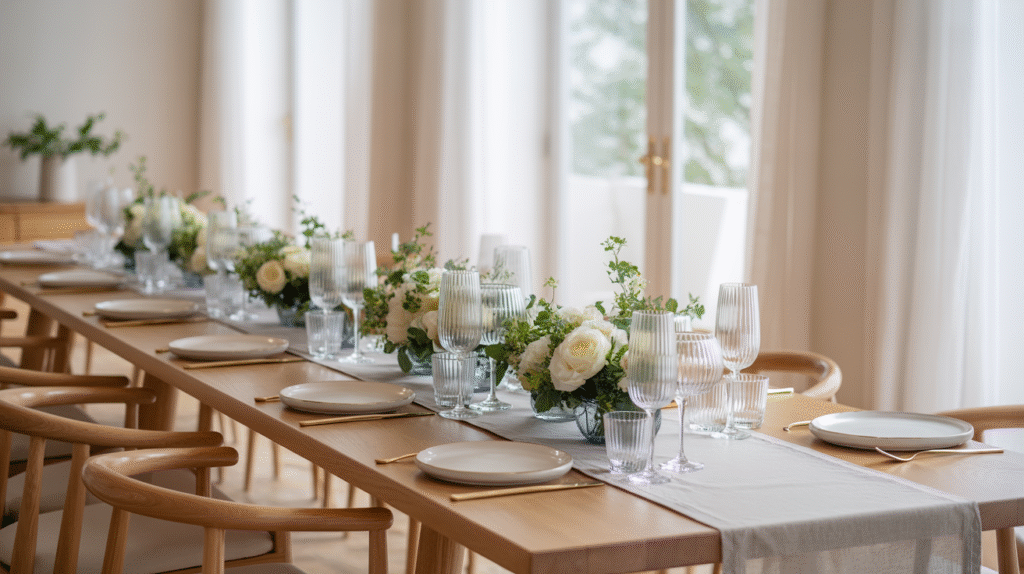 Neutral Table Runner