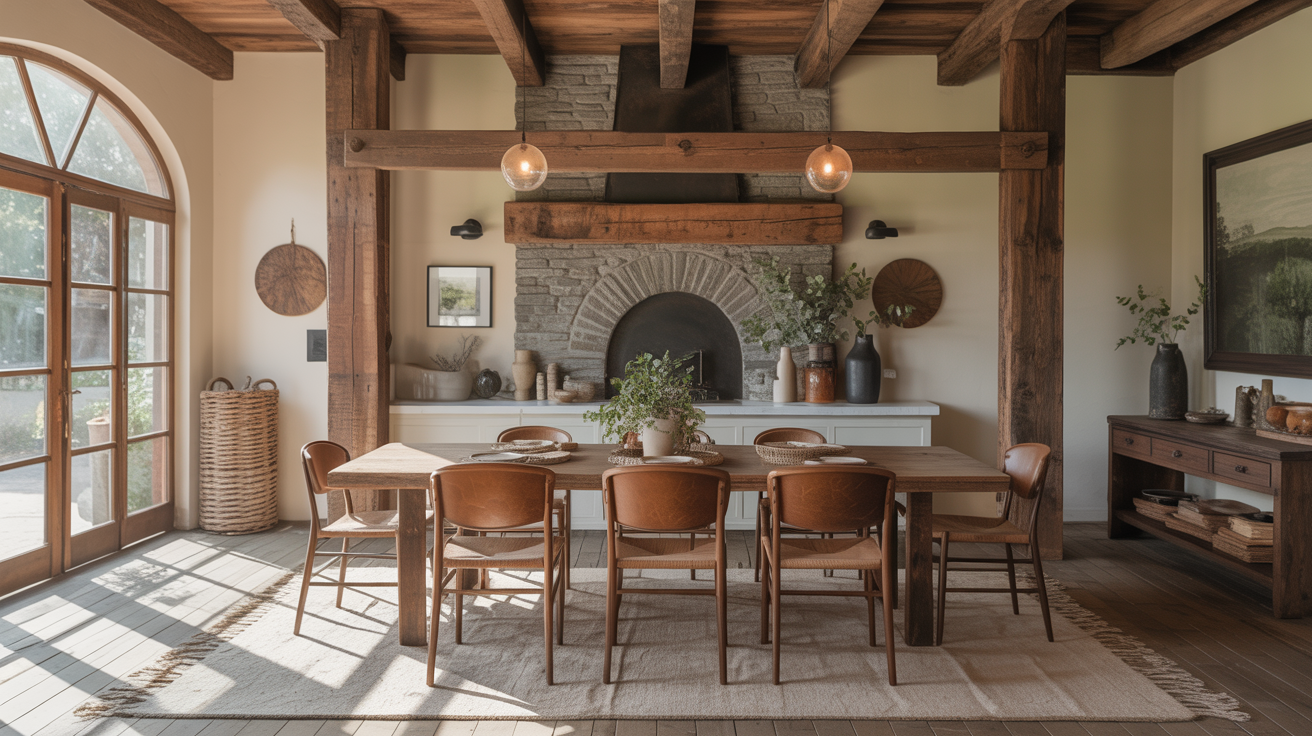 16 Rustic Dining Room Ideas for Natural Elegance: Bring the Outdoors In