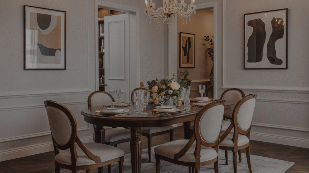 Mix of Vintage and Contemporary Accents