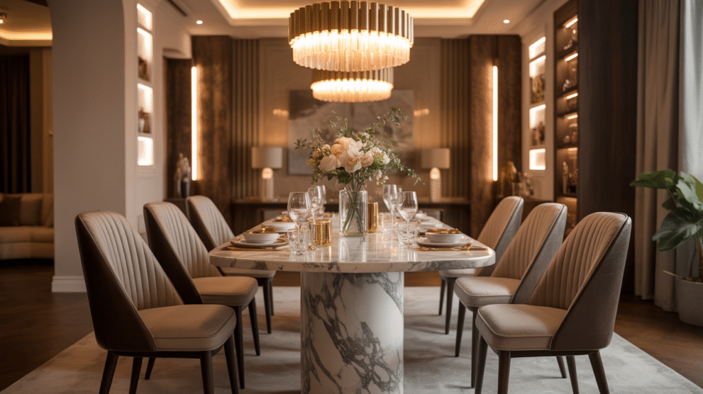 Statement Marble Dining Table