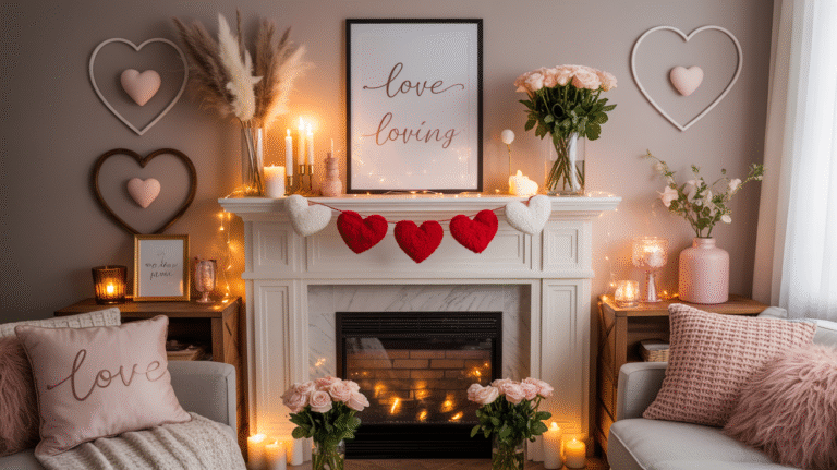 20 Valentine’s Day Mantel Ideas for a Warm and Loving Atmosphere