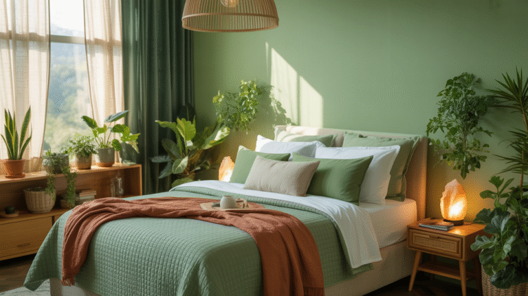 24 Green Bedroom Ideas for a Fresh and Natural Touch