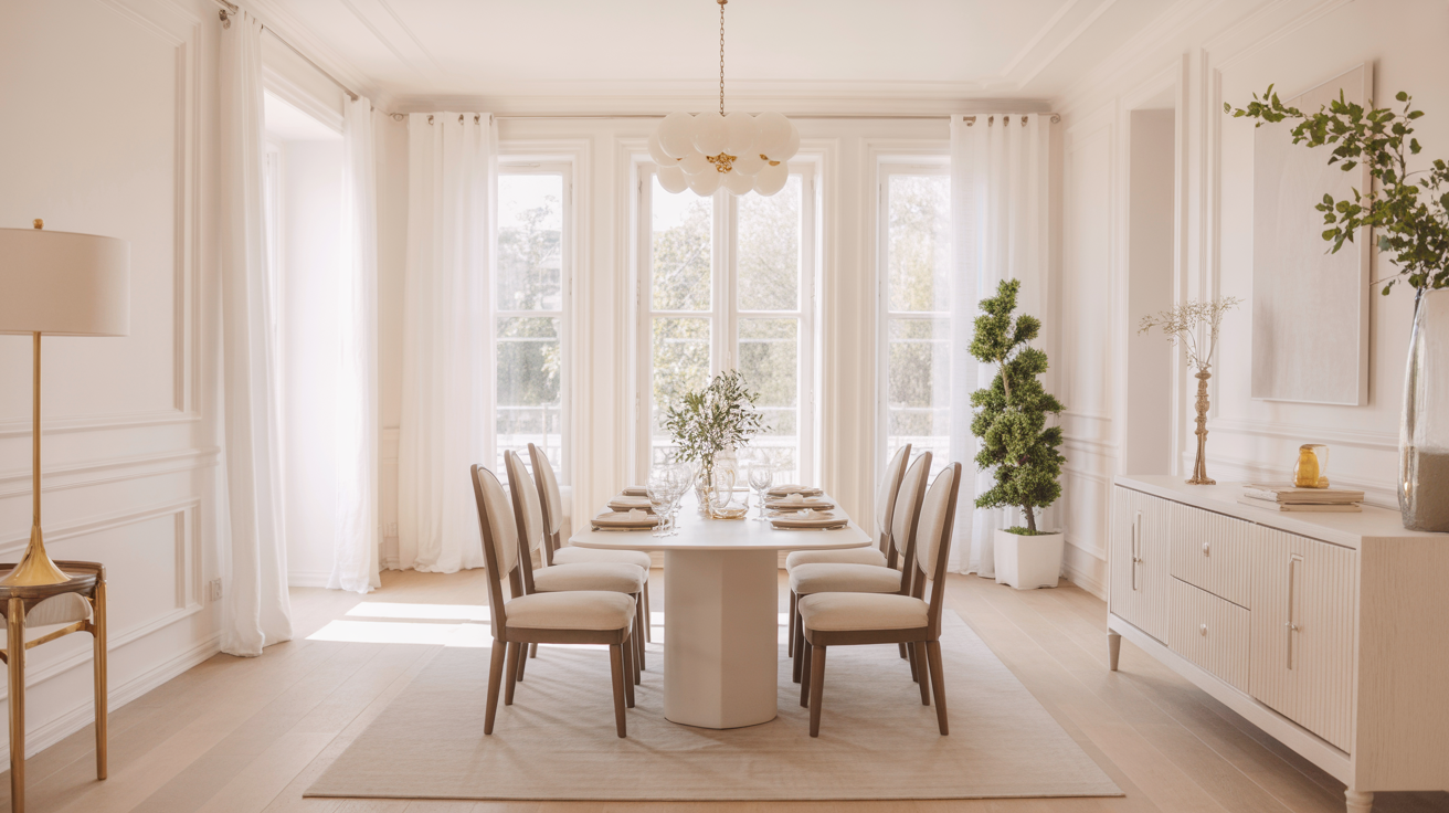 24 White Dining Room Ideas That Bring Airy Elegance to Your Home
