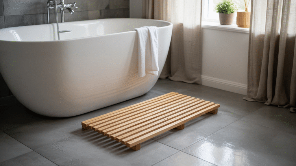 Scandinavian Pine Bath Mat