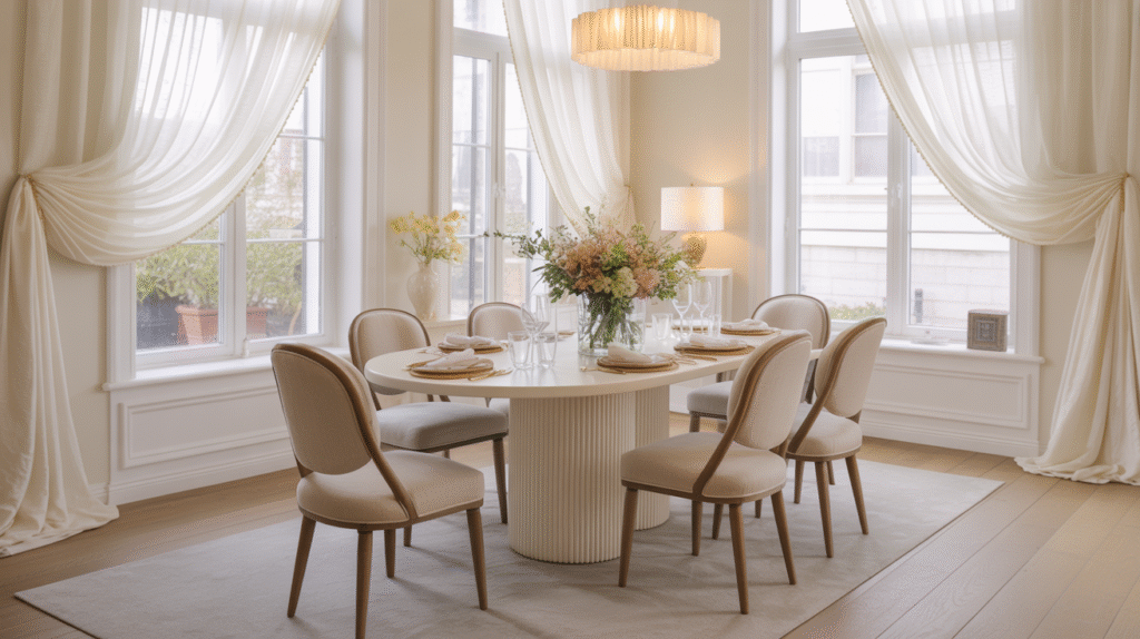 Ivory Sheer Curtains