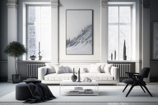 Classic White Coffee Table