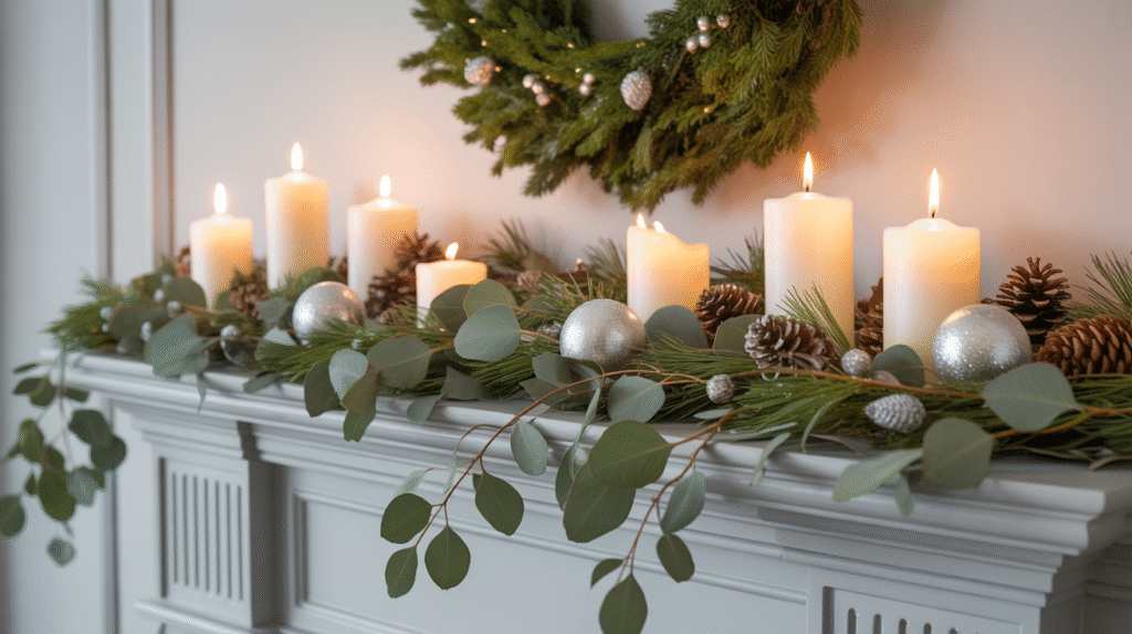 Eucalyptus and Pine Centerpiece: Nature’s Winter Elegance