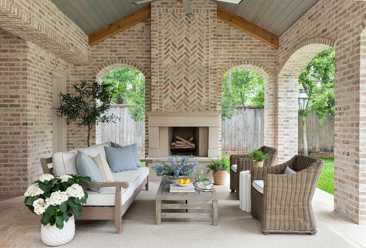Faded Brick Herringbone