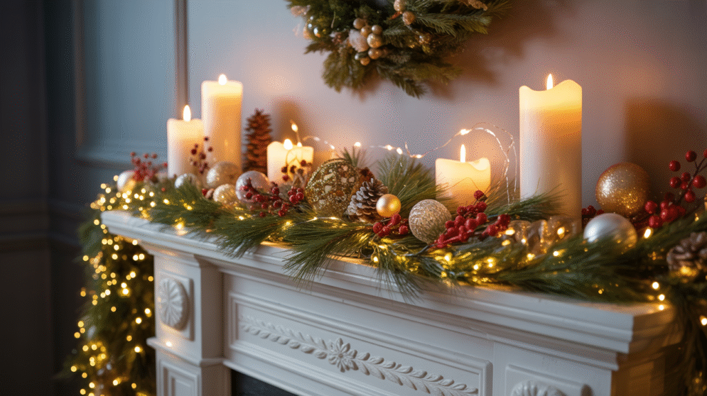 Festive Decor with Twinkling Lights