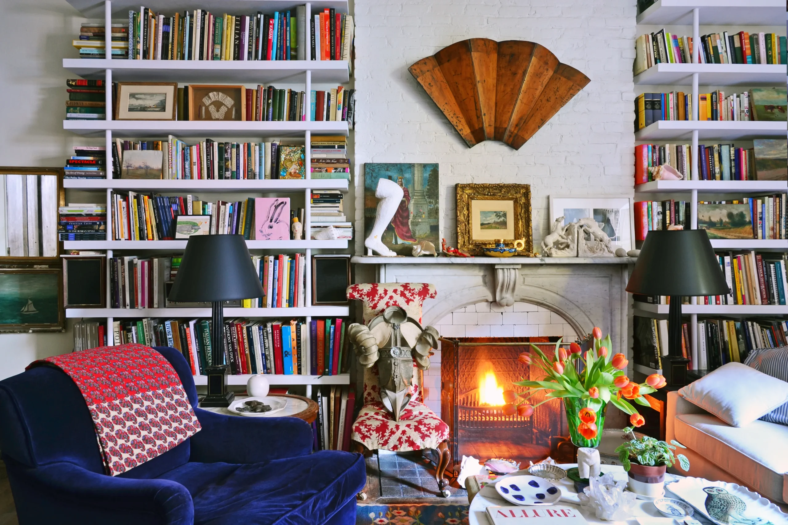 Floor-to-Ceiling Bookshelves