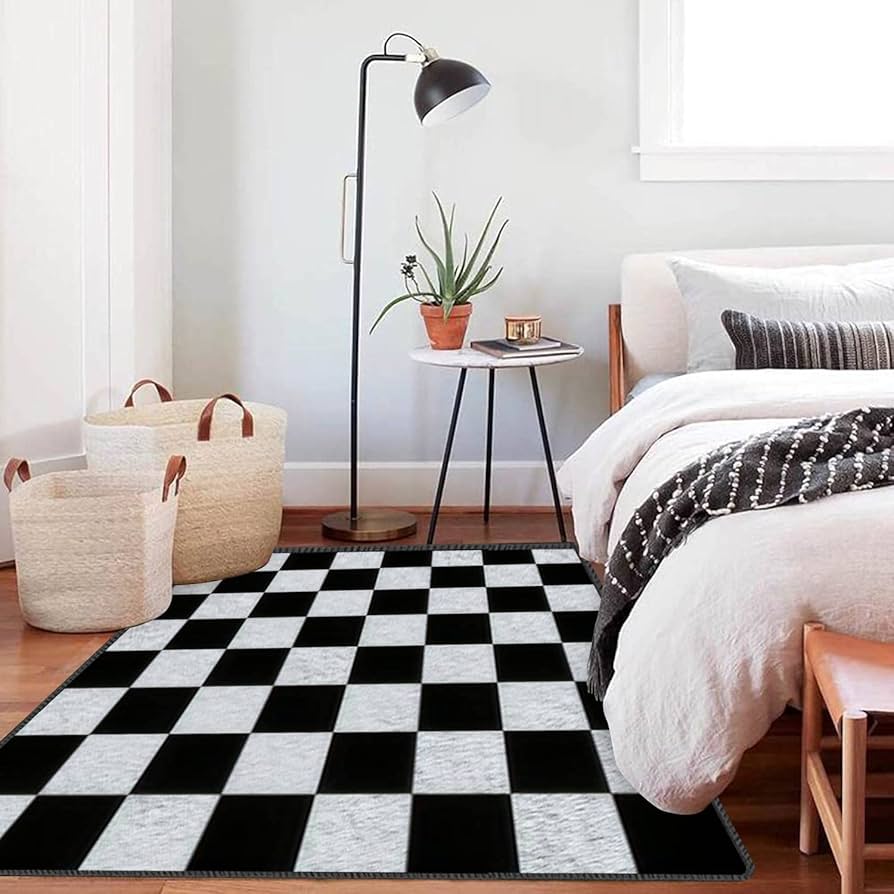 Fluffy White Area Rug