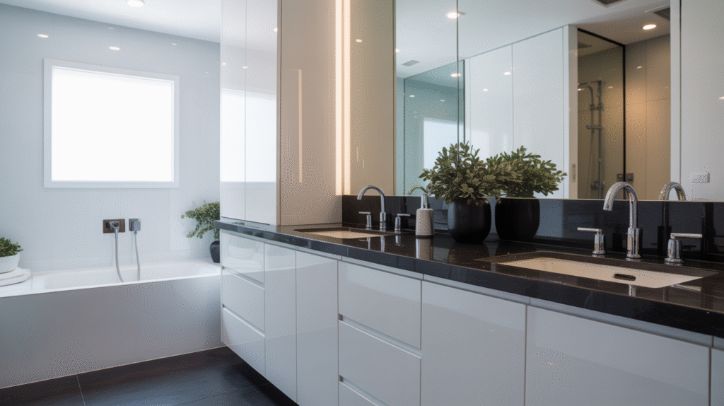  Glossy White Cabinets