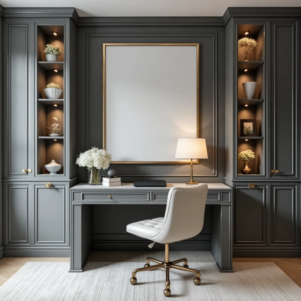 Gray Writing Desk