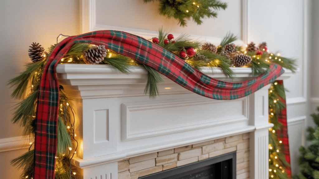 Holiday Plaid Garland: Warmth and Cheer