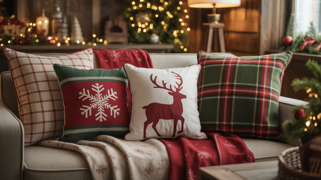 Holiday-Themed Throw Pillows