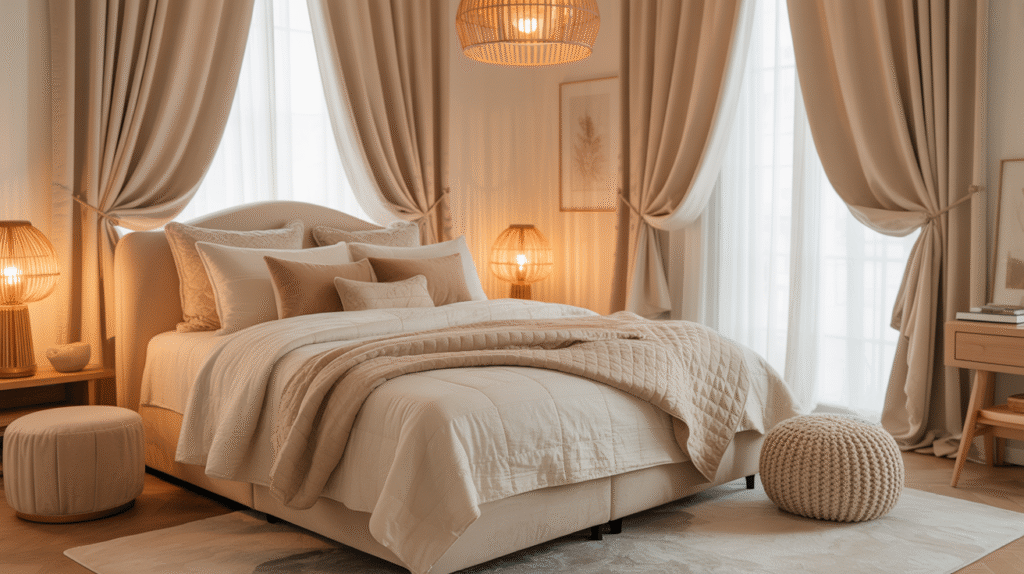  Ivory Velvet Drapes