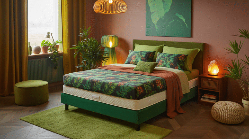 Jungle Print Mattress Cover