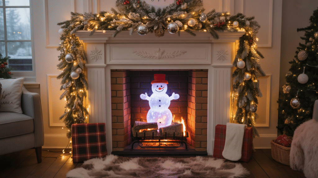 LED Snowman Figurine