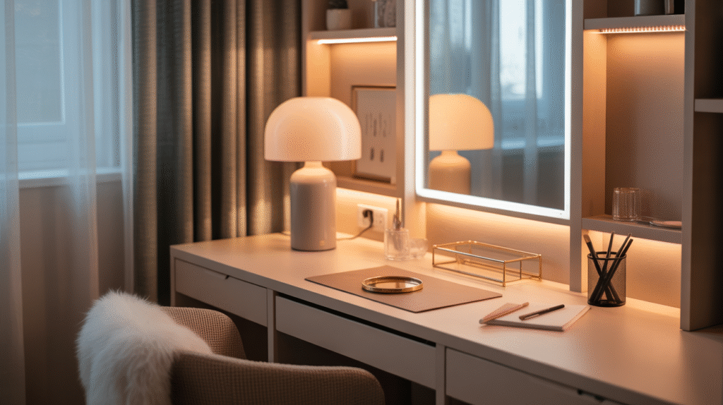 Layer in Soft, Ambient Lighting