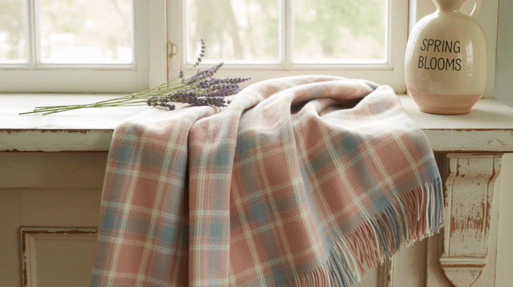 Lightweight Plaid Throws