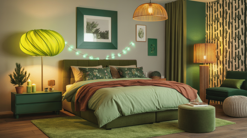 Lime Twist Lampshade