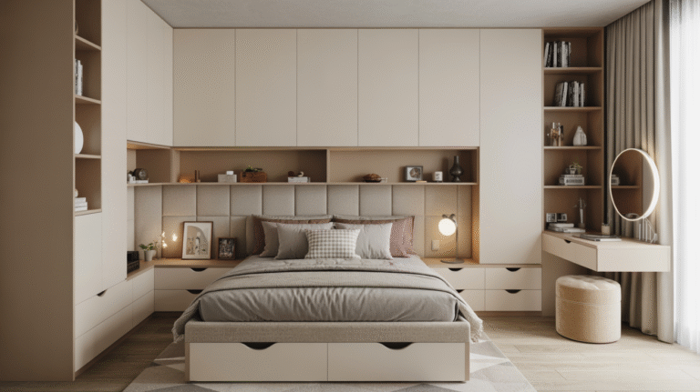 Maximizing Comfort & Storage: The Integrated Bedroom Solution