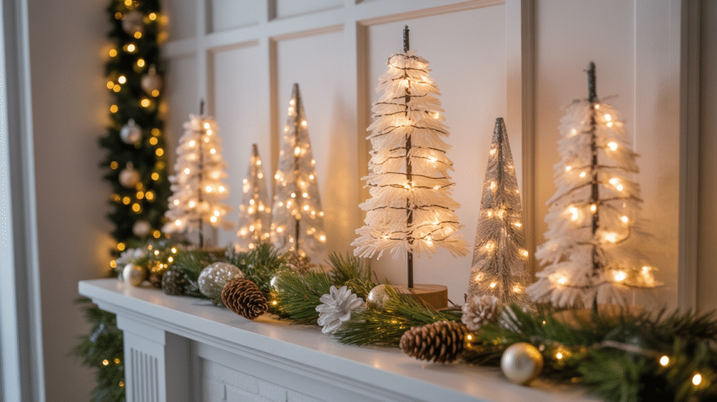 Mini Trees with Lights