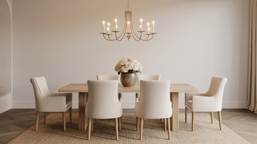 Muted Gold Chandelier